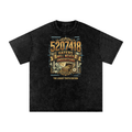 Snow Washed Oversized Cotton T-Shirt