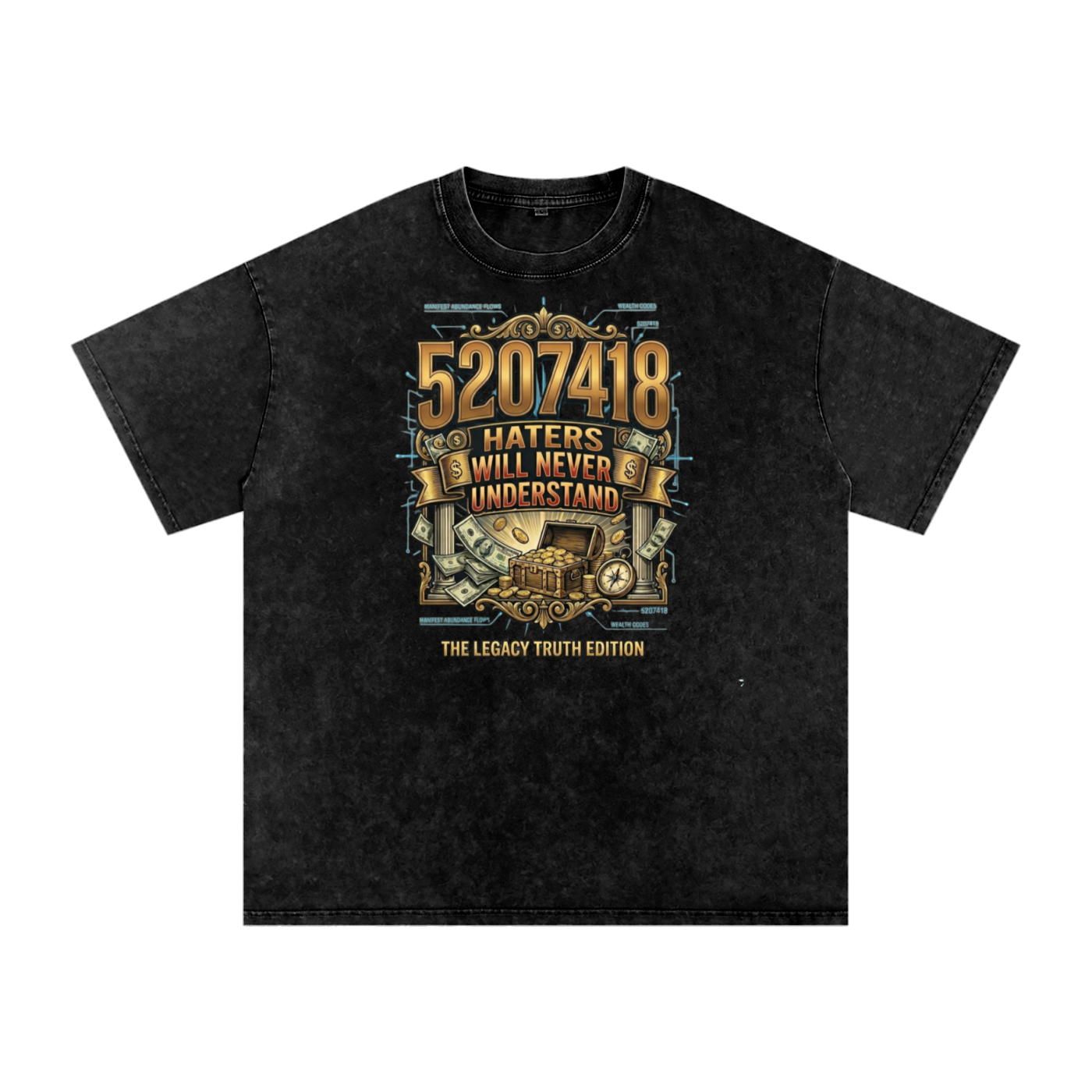 Snow Washed Oversized Cotton T-Shirt