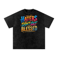 Snow Washed Oversized Cotton T-Shirt