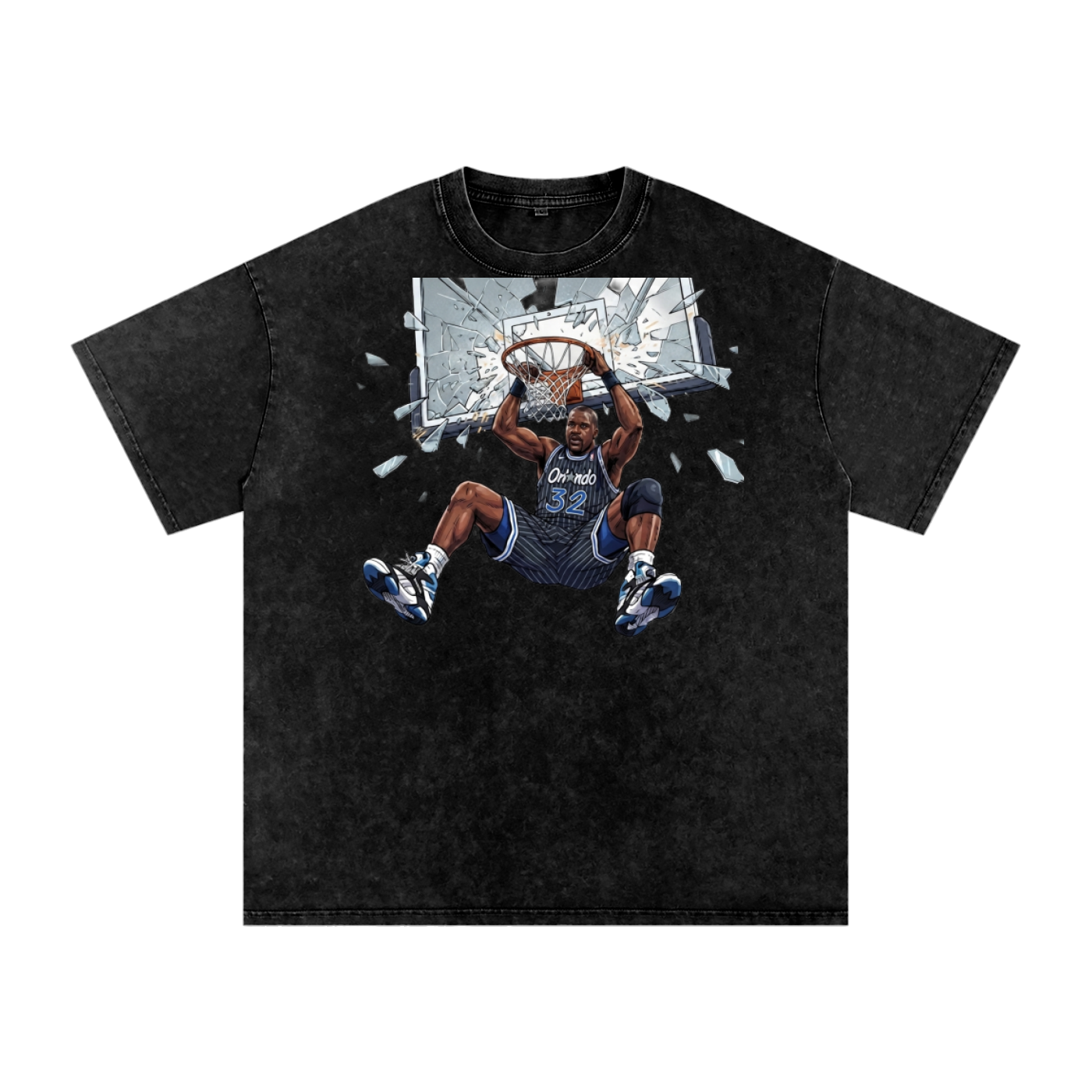 Snow Washed Oversized Cotton T-Shirt