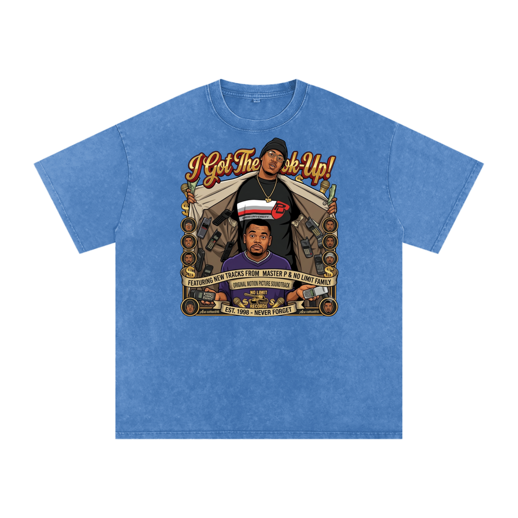 Snow Washed Oversized Cotton T-Shirt