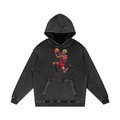 Snow Washed Loose Cotton Hoodie