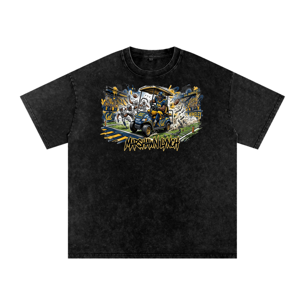 Snow Washed Oversized Cotton T-Shirt