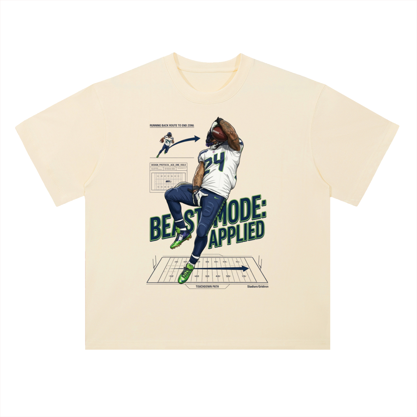 Heavyweight Drop Shoulder Cotton T-Shirt