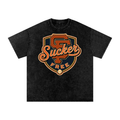 Snow Washed Oversized Cotton T-Shirt