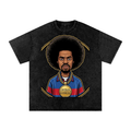 Snow Washed Oversized Cotton T-Shirt