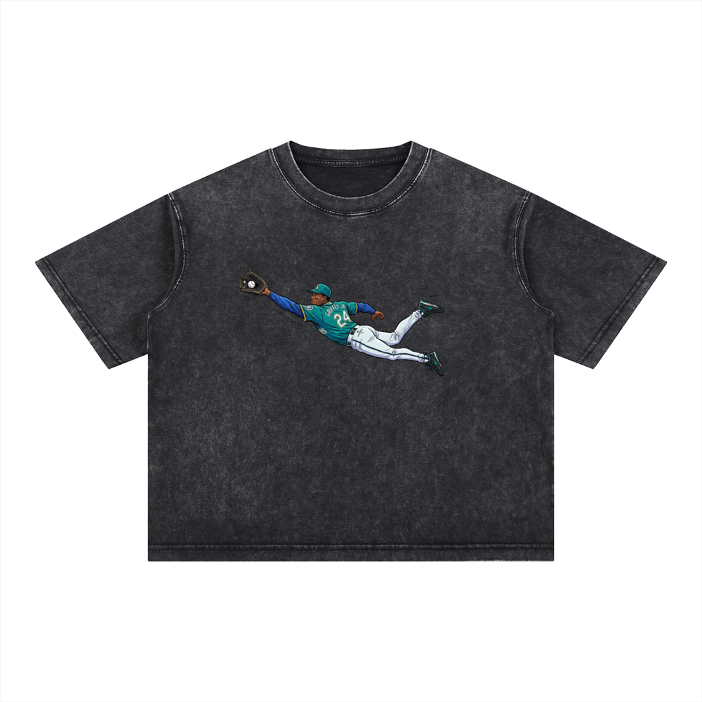 Mineral Wash Boxy Cotton T-Shirt