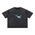 Mineral Wash Boxy Cotton T-Shirt