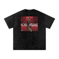 Snow Washed Oversized Cotton T-Shirt