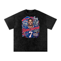 Snow Washed Oversized Cotton T-Shirt