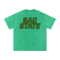Snow Washed Oversized Cotton T-Shirt