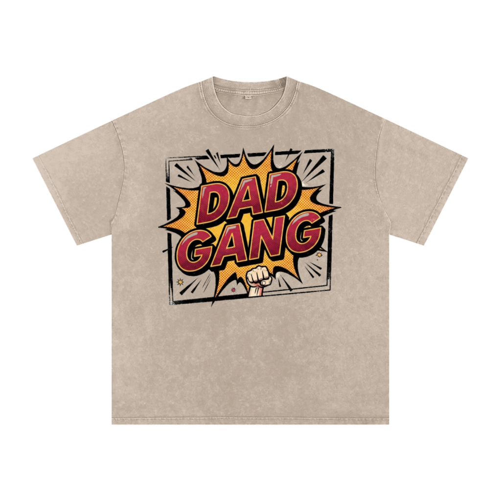 Snow Washed Oversized Cotton T-Shirt
