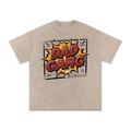 Snow Washed Oversized Cotton T-Shirt